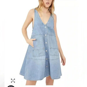 Free People We The Free Pocket Full Of Sunshine Mini Dress Size XS